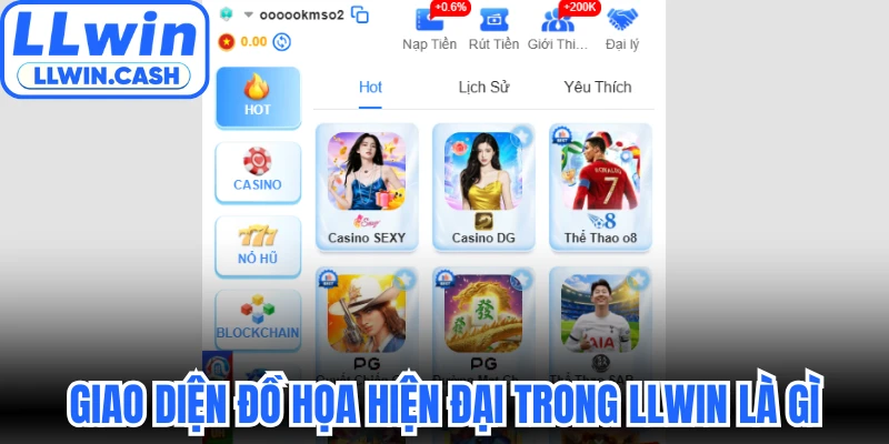 LLWIN Là Gì Và Đánh Giá Chi Tiết Sảnh Cược Uy Tín Hàng Đầu 3 Giao diện đồ họa hiện đại trong LLWIN là gì